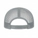 USA-made 6S White-Light Gray Chino baseball cap, back view, manufactured in Newark NJ
