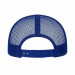 USA-made 6U Royal Blue Chino baseball cap, back view, manufactured in Newark NJ