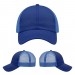 USA-made 6U Royal Blue Chino baseball cap, virtual view, manufactured in Newark NJ