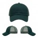 USA-made 6U Hunter Green Chino baseball cap, virtual view, manufactured in Newark NJ