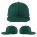 USA-made 6H Hunter Green Cotton Duck baseball cap, virtual view, manufactured in Newark NJ