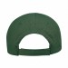 USA-made 6H Hunter Green Cotton Duck baseball cap, back view, manufactured in Newark NJ