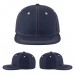 USA-made 6H Navy-White Cotton Duck baseball cap, virtual view, manufactured in Newark NJ
