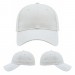 USA-made 6L White Cotton Duck baseball cap, virtual view, manufactured in Newark NJ