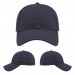 USA-made 6L Navy Cotton Duck baseball cap, virtual view, manufactured in Newark NJ