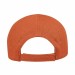 USA-made 6L Orange Cotton Duck baseball cap, back view, manufactured in Newark NJ