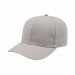 USA-made 6S White Cotton Duck baseball cap, 3q view, manufactured in Newark NJ