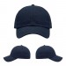 USA-made 6U Navy Cotton Duck baseball cap, virtual view, manufactured in Newark NJ