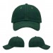 USA-made 6U Hunter Green-Khaki Cotton Duck baseball cap, virtual view, manufactured in Newark NJ