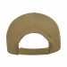 USA-made 6U Khaki Cotton Duck baseball cap, back view, manufactured in Newark NJ