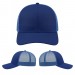 USA-made 6S Royal Blue Polycotton Twill baseball cap, virtual view, manufactured in Newark NJ