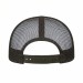 USA-made 6U Olive Polycotton Twill baseball cap, back view, manufactured in Newark NJ