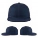 USA-made 6H Navy Polycotton Twill baseball cap, virtual view, manufactured in Newark NJ