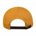 USA-made 6H Navy-Athletic Gold Polycotton Twill baseball cap, back view, manufactured in Newark NJ