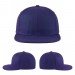 USA-made 6H Purple Polycotton Twill baseball cap, virtual view, manufactured in Newark NJ