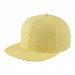 USA-made 6H Safety Green Polycotton Twill baseball cap, 3q view, manufactured in Newark NJ