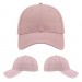 USA-made 6L Pink Polycotton Twill baseball cap, virtual view, manufactured in Newark NJ