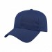 USA-made 6L Royal Blue Polycotton Twill baseball cap, 3q view, manufactured in Newark NJ