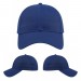 USA-made 6L Royal Blue Polycotton Twill baseball cap, virtual view, manufactured in Newark NJ