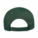 USA-made 6L Hunter Green-Khaki Polycotton Twill baseball cap, back view, manufactured in Newark NJ