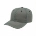 USA-made 6S Light Gray-Black Polycotton Twill baseball cap, 3q view, manufactured in Newark NJ