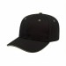 USA-made 6S Black-Khaki Polycotton Twill baseball cap, 3q view, manufactured in Newark NJ