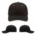 USA-made 6S Black-Khaki Polycotton Twill baseball cap, virtual view, manufactured in Newark NJ