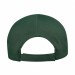 USA-made 6S Hunter Green-Khaki Polycotton Twill baseball cap, back view, manufactured in Newark NJ