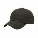 USA-made 6U Olive Polycotton Twill baseball cap, 3q view, manufactured in Newark NJ