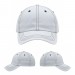 USA-made 6U White-Black Polycotton Twill baseball cap, virtual view, manufactured in Newark NJ