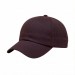 USA-made 6U Burgundy Polycotton Twill baseball cap, 3q view, manufactured in Newark NJ