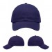 USA-made 6U Purple Polycotton Twill baseball cap, virtual view, manufactured in Newark NJ
