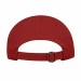 USA-made 6L Red Diamond Pro baseball cap, back view, manufactured in Newark NJ
