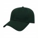 USA-made 6L Hunter Green Diamond Pro baseball cap, 3q view, manufactured in Newark NJ