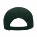USA-made 6L Hunter Green Diamond Pro baseball cap, back view, manufactured in Newark NJ