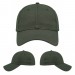 USA-made 6L Hunter Green Diamond Pro baseball cap, virtual view, manufactured in Newark NJ