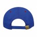 USA-made 6S Royal Blue-Red Diamond Pro baseball cap, back view, manufactured in Newark NJ