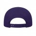 USA-made 6S Purple Diamond Pro baseball cap, back view, manufactured in Newark NJ