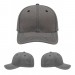 USA-made 6S Light Gray-Navy Diamond Pro baseball cap, virtual view, manufactured in Newark NJ