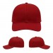 USA-made 6S Red Diamond Pro baseball cap, virtual view, manufactured in Newark NJ