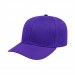 USA-made 6S Purple Diamond Pro baseball cap, 3q view, manufactured in Newark NJ