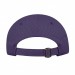 USA-made 6S Purple Diamond Pro baseball cap, back view, manufactured in Newark NJ