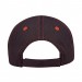 USA-made 6S Navy-Orange Diamond Pro baseball cap, back view, manufactured in Newark NJ