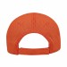 USA-made 6S Navy-Orange Diamond Pro baseball cap, back view, manufactured in Newark NJ