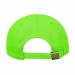 USA-made 6U Safety Green Diamond Pro baseball cap, back view, manufactured in Newark NJ