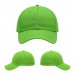 USA-made 6U Safety Green Diamond Pro baseball cap, virtual view, manufactured in Newark NJ