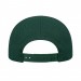 USA-made 6U Kelly Green Diamond Pro baseball cap, back view, manufactured in Newark NJ