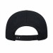 USA-made 6U Black Diamond Pro baseball cap, back view, manufactured in Newark NJ