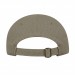 USA-made 6U Khaki Diamond Pro baseball cap, back view, manufactured in Newark NJ