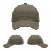 USA-made 6U Khaki Diamond Pro baseball cap, virtual view, manufactured in Newark NJ